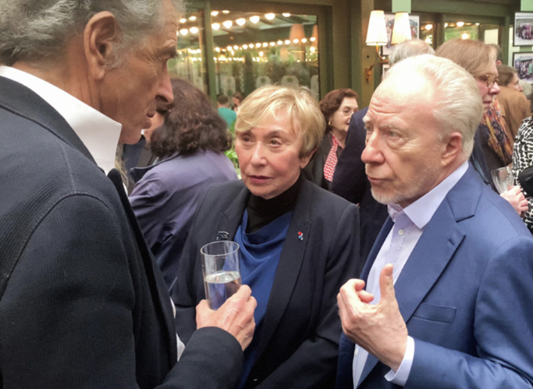 Bernard-Henri Lévy, Julia Kristeva, Pierre Leroy 