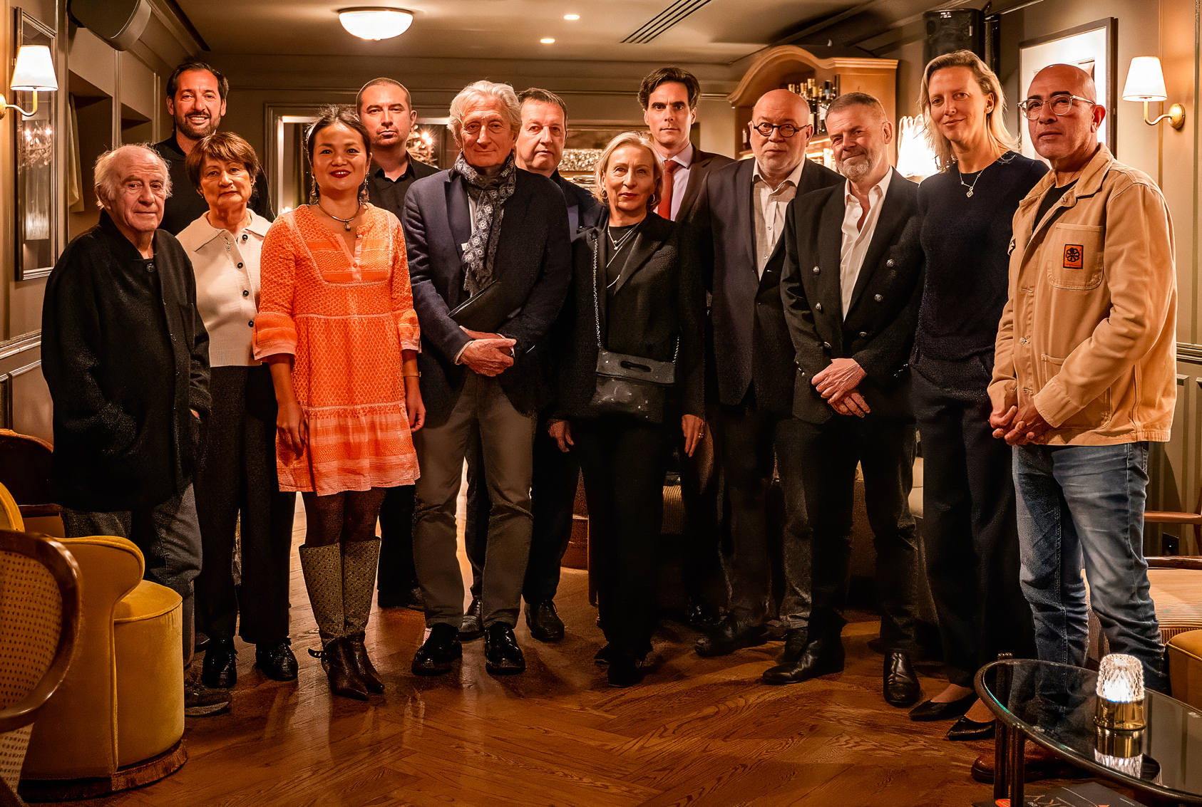 Une partie du Jury du Prix Philippe Sollers en 2025: Jacques Henric, Catherine Millet, Mickael Meunier, Sophie Zhang, Georgi K Galabov, Gérard de Cortanze, Philippe Forest, Patricia Boyer de la Tour, Nicolas Idier, Marc Lambron, Amélie de Bourbon Parme, Emmanuel Moses.
