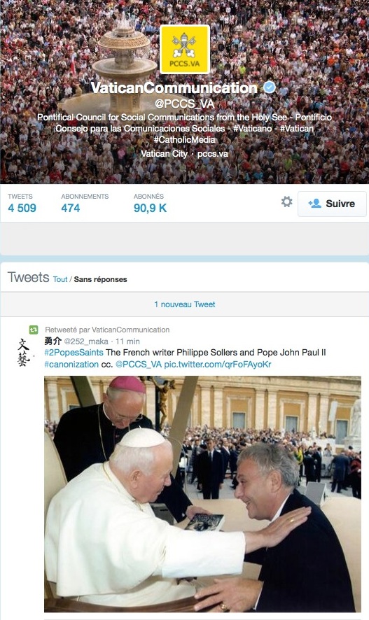 Philippe Sollers & Saint Jean-Paul II