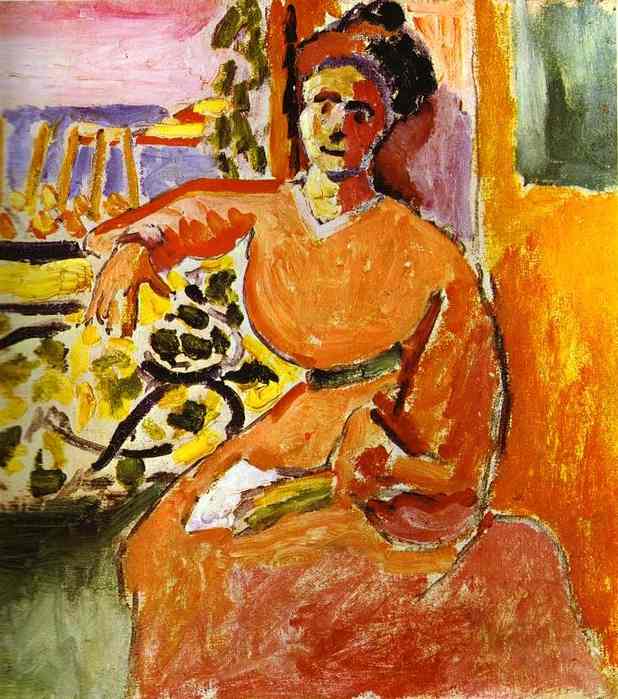 Henri Matisse. A Woman Sitting before the Window 1905.